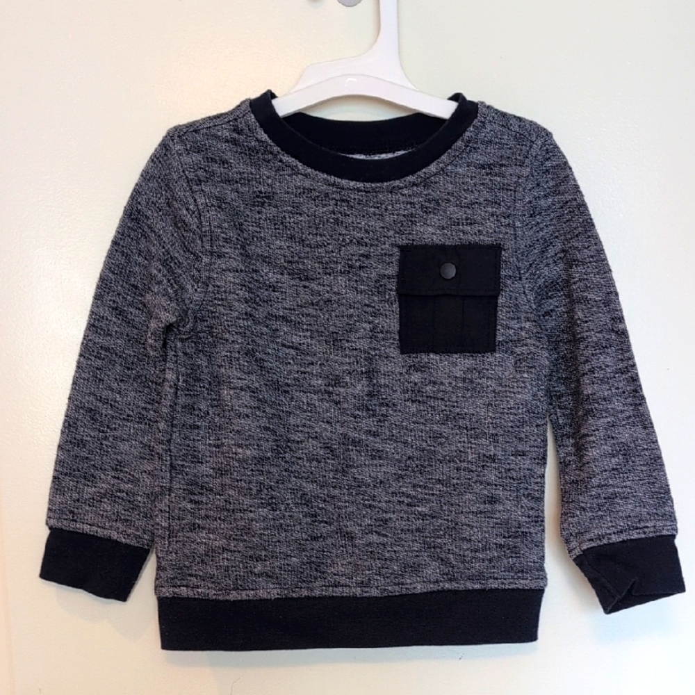 Old Navy Marled Navy Crewneck Sweatshirt - 3T
